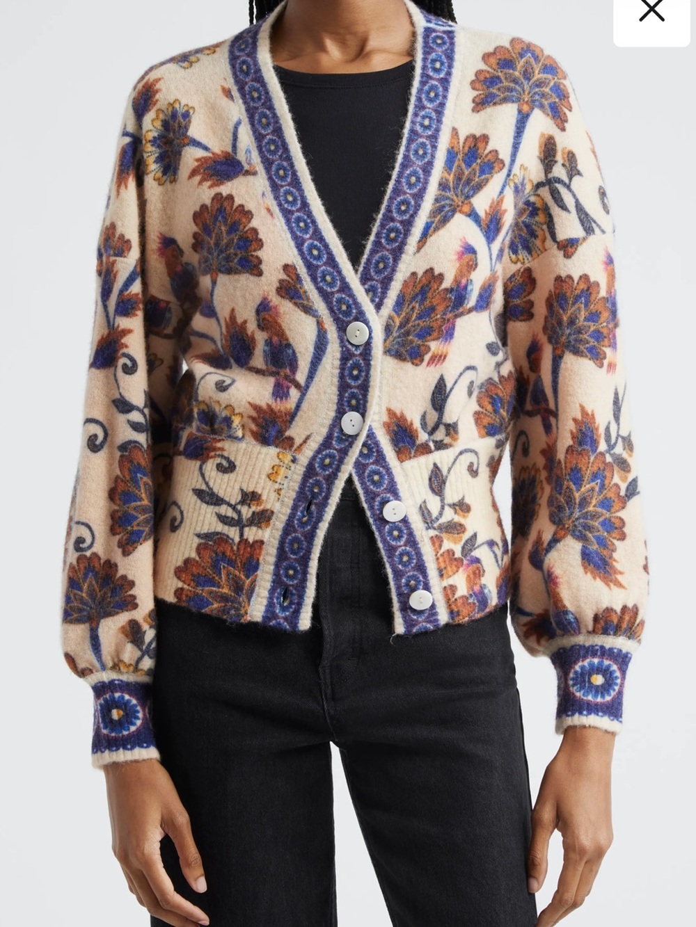 Ainika Floral Cardigan by FARM Rio